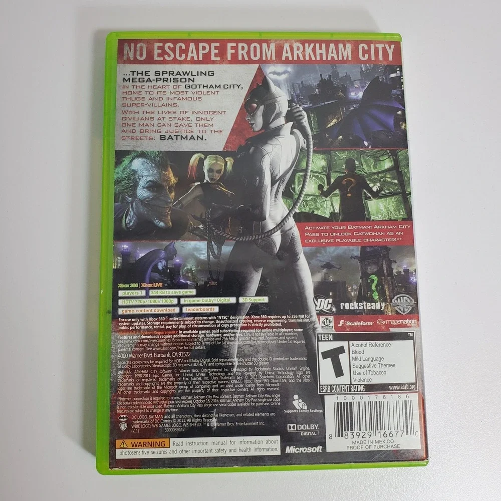 Batman: Arkham City (Microsoft Xbox 360,‎ 2011)